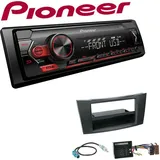 Pioneer 1-DIN Autoradio USB AUX Android Set für Mercedes-Benz E-Klasse 2002-2009