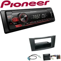 Pioneer 1-DIN Autoradio USB AUX Android Set für Mercedes-Benz E-Klasse 2002-2009