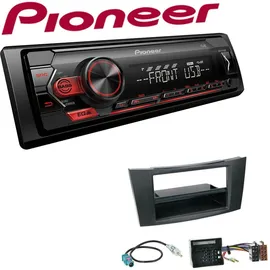 Pioneer 1-DIN Autoradio USB AUX Android Set für Mercedes-Benz E-Klasse 2002-2009