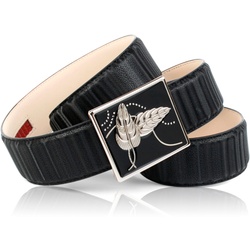 Ledergürtel ANTHONI CROWN, Damen, Gr. 90, schwarz, Rindsleder, casual, Gürtel