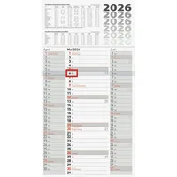 Brunnen Dreimonatskalender 702 Hochformat 30x56cm 3 Monate/Seite 2026,