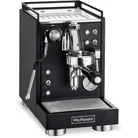 La Pavoni Mini Cellini Nera schwarz mit Milchaufschäumer und abnehmbarem Wassertank