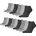 Sneaker Socken 3er Pack Grau 47-49