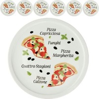 Van-Well Pizzateller Margherita, Porzellan, farbig, Ø 31cm, 6 Stück