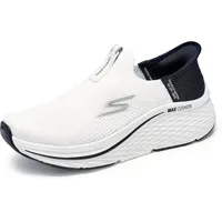 Skechers Women's Max Cushioning Elite 2.0 Hands-Free Slip-ins – Air-Cooled Memory Foam, Heel Pillow Sneaker, Weiß/Schwarz, 35 EU