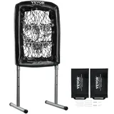 Vevor Pitching Netz Pitching Target Höhenverstellbar 254 mm / 355,6 mm / 457,2 mm, Baseball & Softball 9 Loch Trainingsgeräte für Jugendliche und Erwachsene, Tragbares Schnellmontage-Design Schwarz
