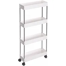 Songmics Nischenwagen weiß 40,0 x 12,5 x 88,0 cm