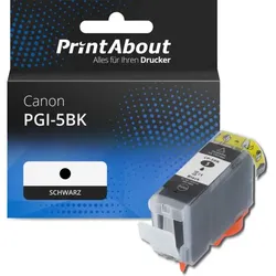 Druckerpatrone kompatibel mit Canon PGI-5BK - Schwarz