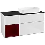 Villeroy & Boch Finion Waschtischunterschrank F682HBMT 120x60,3x50,1cm, Regal links Peony, White matt lacquer