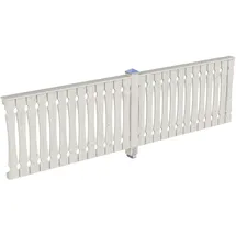 SKANHOLZ Brüstungsgeländer für Terrassenüberdachung 400 cm Weiß