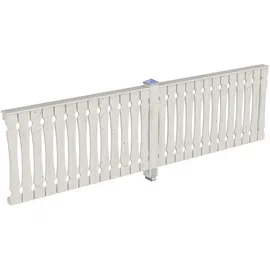 SKANHOLZ Brüstungsgeländer für Terrassenüberdachung 400 cm Weiß