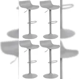 CLP Barhocker Aveiro 4er Set drehbar höhenverstellbar grau