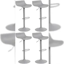 CLP Barhocker Aveiro 4er Set drehbar höhenverstellbar grau