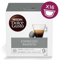 16 Kapseln Nescafe' Dolce Gusto Espresso Barista Caffe' Cremig Excellent