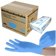 Sfm ® SOFTLIGHTS : XXL Nitrilhandschuhe puderfrei F-tex blau (900)