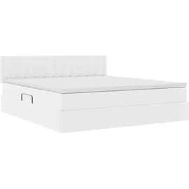 vidaXL Bett 180 x 200 cm Weiß