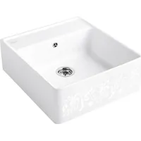 Villeroy & Boch V&B Spülstein-Einzelbecken m Abl.garn, Hand., wh.