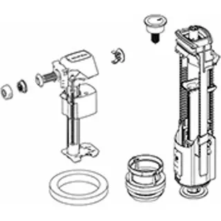 Laufen Innengarnitur 89405.8 Anschl. seitl.,TWICO II 2-Mengenspülung