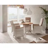 Zebra Technologies Loomus Gartentisch Ø 100 x 75 cm silkwhite/natur