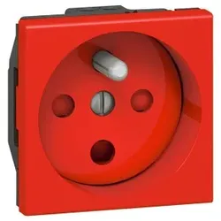 Legrand 077114 Mosaic Steckdose französisch codiert 2-modulig Farbe: Rot