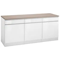 kochstation Unterschrank KOCHSTATION KS-Ohio 180 x 60 x 85 cm Weiß