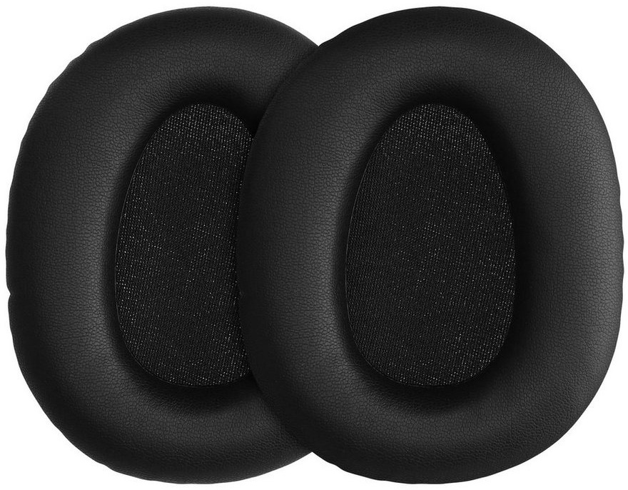 kwmobile 2x Ohr Polster für Sony WH-CH700N Ohrpolster (Ohrpolster Kopfhörer - Kunstleder Polster für Over Ear Headphones) schwarz 8,00 cm x 1,80 cm