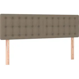 vidaXL Boxspringbett 140 x 200 cm Taupe