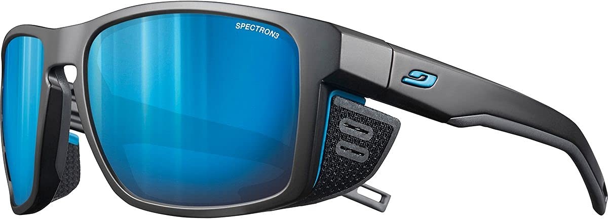 Julbo Unisex_Adult Shield Sunglasses, Schwarz / Blau