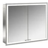 EMCO prime Facelift LED-Lichtspiegelschrank 80cm, 2 Türen, Unterputzmodell, (949706372)