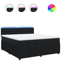 vidaXL Boxspringbett 180 x 200 cm Schwarz