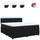 vidaXL Boxspringbett 180 x 200 cm Schwarz