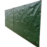 Noor Abdeckplane Profi 140g/m2 1,8 x 5m in Grün I Gewebeplane mit Ösen I UV-resistenter Stoff I Regenplane wasserdicht für den Garten I Schutz vor Wind, Wetter, Schmutz und Feuchtigkeit