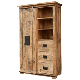 Massivmoebel24 Schrank 100 x 45 x 175 cm Beige