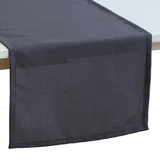 PICHLER Tischwäsche Panama Tischläufer 50x150 cm | anthrazit - grau