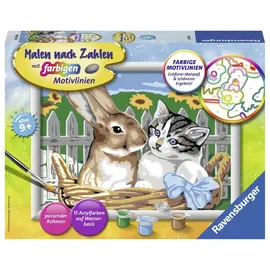 Ravensburger Malen nach Zahlen Putzige Freunde 15 St. mehrfarbig