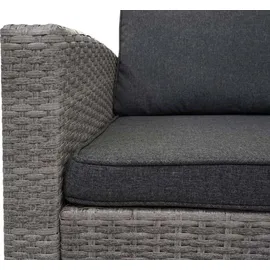 MCW Poly-Rattan-Garnitur A29 14-tlg. Grau