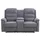 vente-unique Relaxsofa elektrisch 2-Sitzer - Stoff - Anthrazit - NEVERS