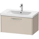 Duravit D-Code Waschtischunterschrank DC4667010910000 Griff Chrom, Taupe Matt, Wandhängend, Auszug 1, 784x400x460 mm