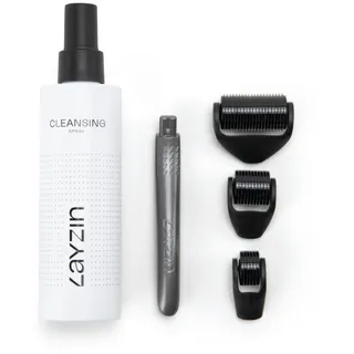 LAYZIN Microneedling Set con 3 Testine Dermaroller 200 ml Spray