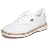 SKECHERS Go Golf Prestige Sl Waterproof Spiked Golf Shoes Slip-InTurnschuhe, White/Pink, 39.5 EU