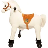 animal riding b.v Animal Riding Reitpferd Snowy small (Kinder 3 Jahre, Sattelhöhe 56 cm, Rollen)