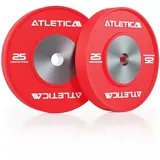 ATLETICA Hantelscheiben ATLETICA Competition Bumper Plates, Hervorragende Aufprallabsorption, 50 kg