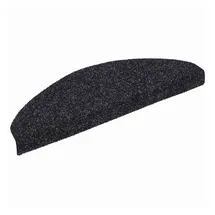 vidaXL Stufenmatten Selbstklebend 20 Stk. Schwarz 65x21x4 cm
