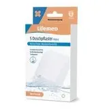 Lifemed Duschpflaster XXL transparent Aqua | 5 Stück | Wundverband 10 x 8 cm, rundum wasserfest