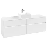 Villeroy & Boch Collaro Waschbeckenunterschrank C04900DH 160 x 55 cm Glossy White