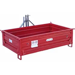 Heckcontainer für Traktor GeoTech TRP 200 - kippbar - 3 abnehmbare Bordwände