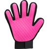Fellpflege-Handschuh, Mesh-Material/TPR, 16 × 24 cm, pink/black