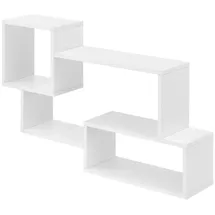 [en.casa] Kvinesdal Wandregal 87 x 18 x 54 cm Weiß