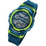 Calypso K5808, 0 mm, Gehäusefarbe Dunkelblau, Armbandtyp Silikonarmband, Armbandfarbe Grün