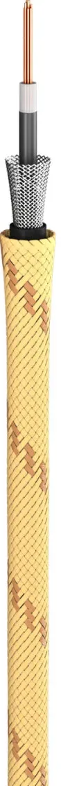 Instrumentenkabel SC-Classique; 1 x 0,50 mm2; PVC + Gewebe Ø 6,50 mm; gelb